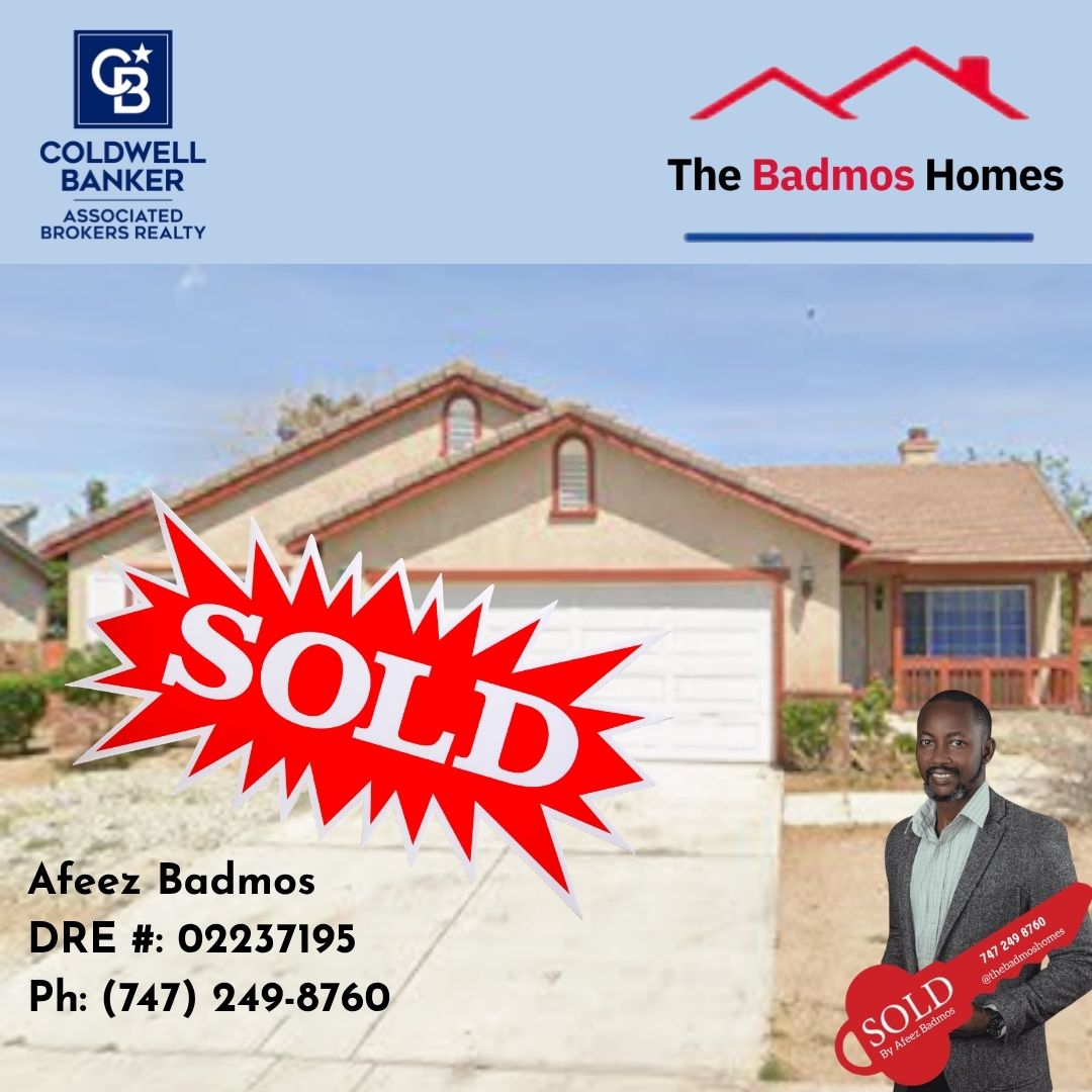 Just sold home in Adelanto, CA by The Badmos Homes